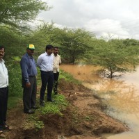 Inspecting Andivadi Lakes
