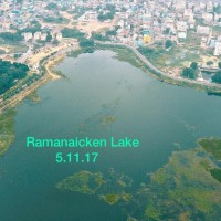 Ramanaickam Lake with plenty of water
