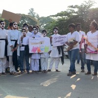 Awareness programme at Therpet village  by Parai group