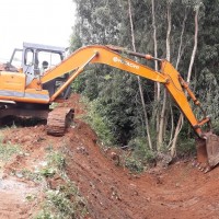 Inlet channel identified and cleaning process on at Chichuragalappalli.