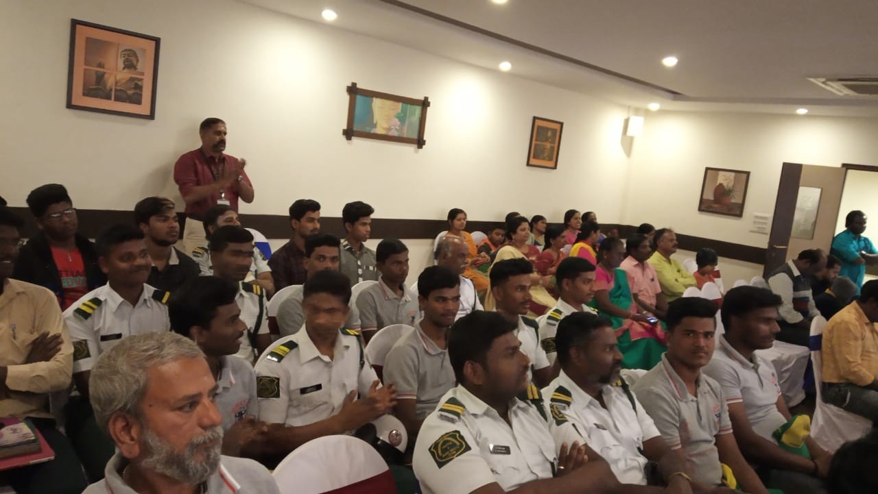TPSOH Traffic Team volunteers waiting their turn for special appreciation by JCI Hosur