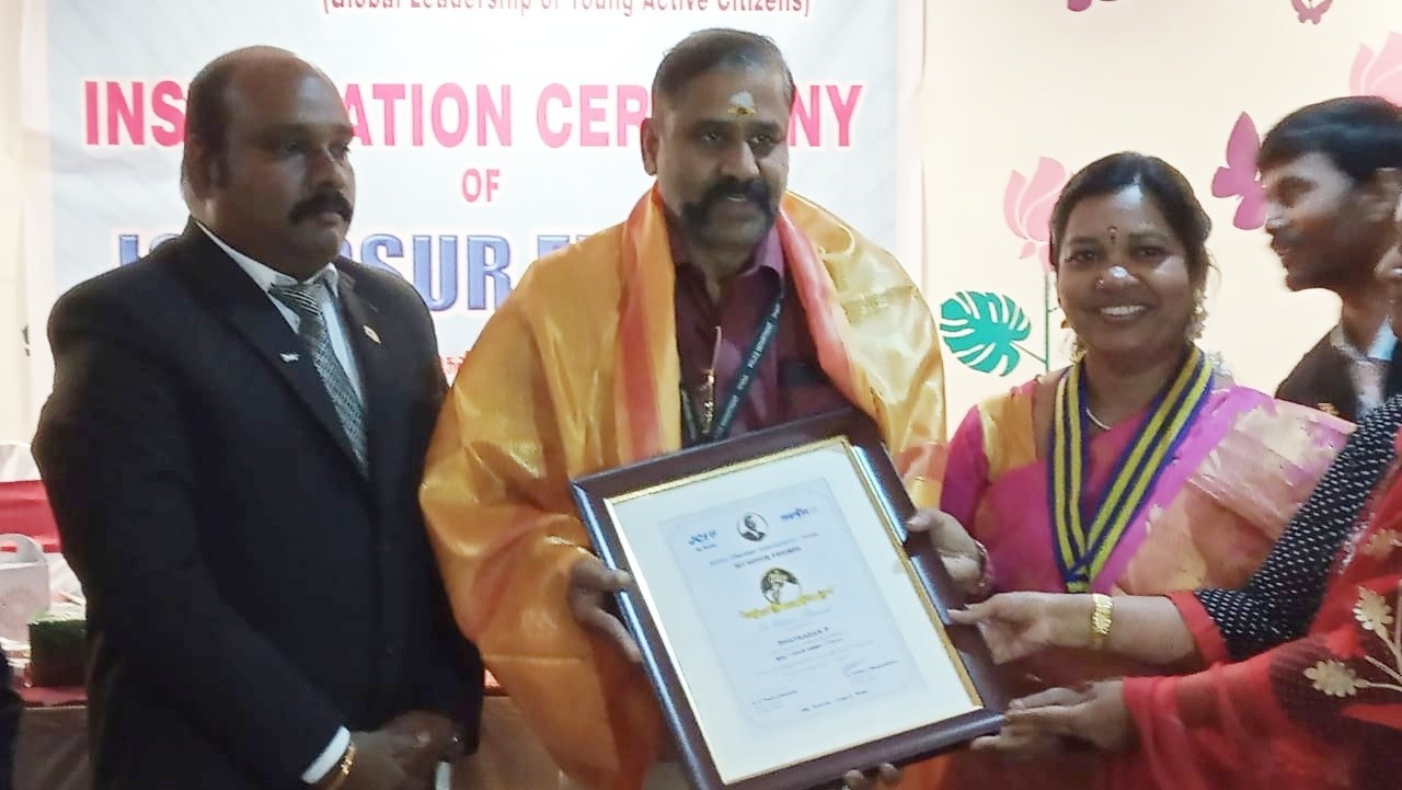 Special recognition by JCI  Hosur