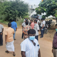 Survey done at chichuraganapalli inlet channel. All concerned persons were present during that time.