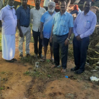 Plenty of water at just 100ft , perfect for erecting Hand Pump at Rangopanditha Agraharam eri