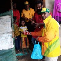 RELIEF MATERIAL DISTRIBUTION at Tribal village in Kerala by Chairman Help & Relief Committee